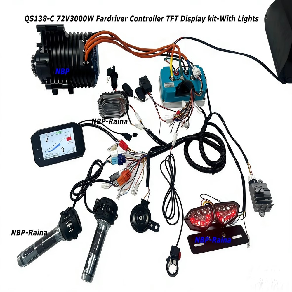 Kit de motor central de 72 V y - Mid Drive Motor Kit 72V 3000W reseña y precio